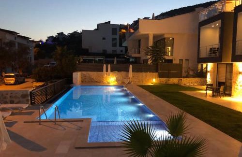 Kalkan Apartment | Stone House Aparts Dublex 3 plus1 mit Meerblick und Jakuzzi Kalkan No 6