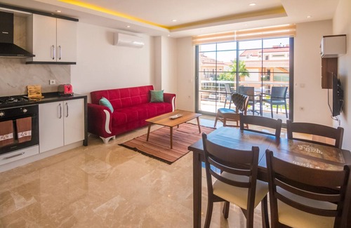 Kalkan Apartment | Stone House Aparts Kalkan Center 1+1 with two balcony and pool view No. 4