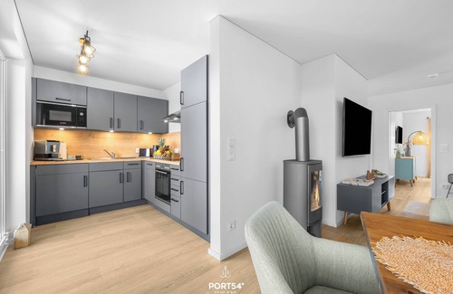 Olpenitzdorf Apartment | Strandgeflüster - terrace, infrared sauna, fireplace, washing machine, parking space