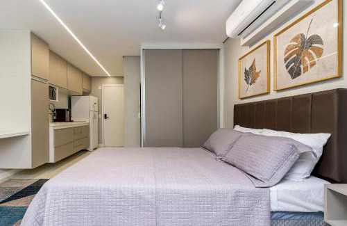 Vila Buarque House | Studio 509 Moderno Piscina Gym e Portaria 24h