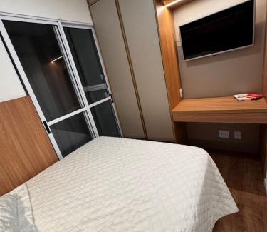 Sao Paulo Apartment | Studio Apartamento no Morumbi próximo ao Estádio Morumbi estação de ônibus metrô e shopping