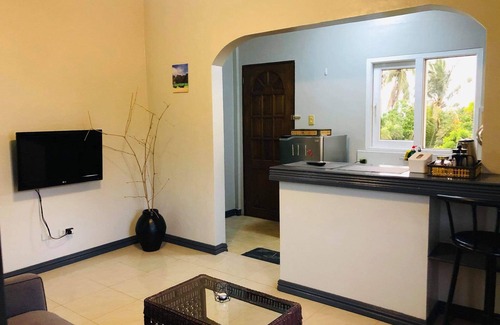 Puerto Galera Apartment | Studio apartment with pool and ocean views .