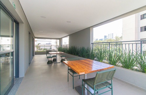 Brooklin Paulista Apartment | Studio com Varanda e Academia pr Ximo ao Metr