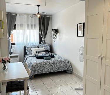 Saint-Ouen Apartment | Studio cosy avec vidéoprojecteur, à 100m du métro