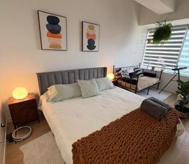 Downtown Edmonton Apartment | Studio Downtown , Rodgers Views, AC, Heated Free Underground Parking