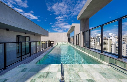 Centro Apartment | Studio in Cond. w/Pool in Floripa Ogd0401