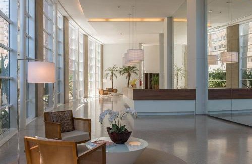 Pompeia Apartment | Studio moderno em condomínio de luxo pé na areia