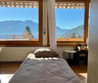 Ovronnaz Apartment | Studio rénové avec vue panoramique