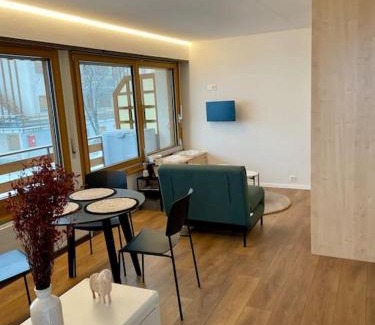 Ovronnaz Apartment | Studio rénové avec vue panoramique