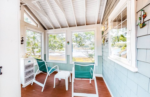 Pocasset House | Stunning home on the bay with fantastic views, central AC, W/D, & water access