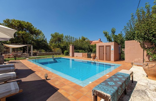 Pitharion Villa | Stylish Cretan Country House, A/C, Private Pool with Children's Section - 10mins to Chania & Beaches
