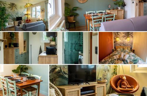 Orbec Apartment | SUITE JUNGLE - JARDIN, NETFLIX et PARKING - Le Manoir aux Pommes