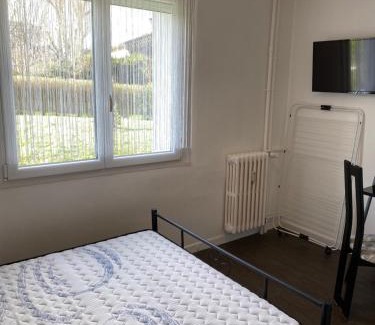 Vandoeuvre-les-Nancy House | Superbe chambre parentale avec sa propre salle de bains avec douche et wc privés, cuisine et Wifi