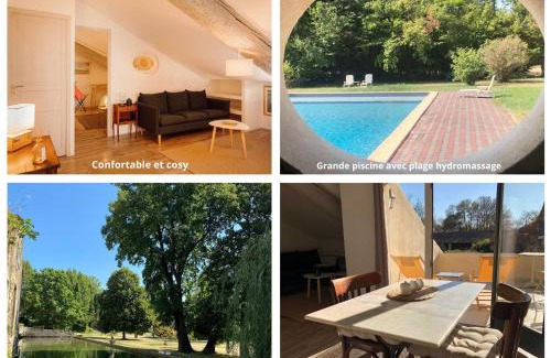Salleles-d'Aude Apartment | Terrasse avec vue Domaine Viticole
