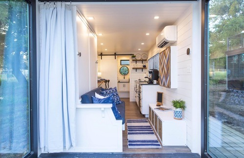 Waco House | The Bluebonnet- Container Home Country Setting Near Waco Attractions