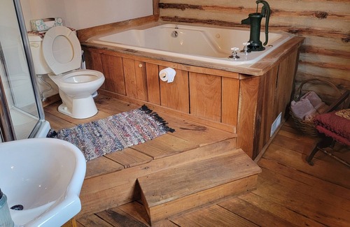 Paris Cabin | "The Cabin" A handcrafted Log Cabin with 1800's décor, trails and privacy!