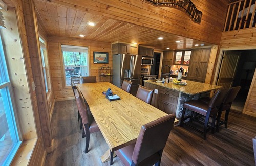 Lansing Cabin | The Cabin- Riverside Cabin Perfect For Your Family Getaway.or romantic getaway