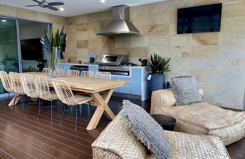 Mudjimba House | The Palm - Beachside Home with Heated Pool, Cinema & Games Room