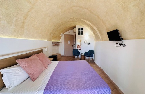 Matera Hotel | The Smile of the Sassi Rooms. Idris Superior Deluxe on Sassi view.