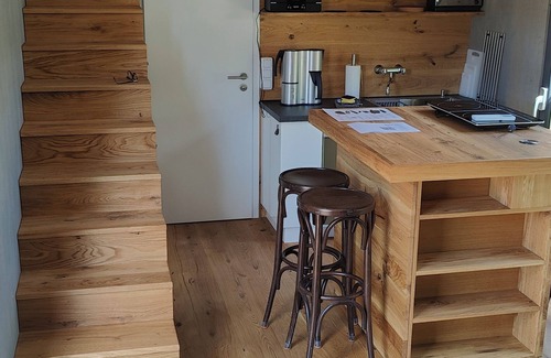 Buhlau Cottage | TinyHousebeiDresden unser größtes winziges Häuschen für bis zu 7 Personen, Kaminofen, große Terrasse - Nähe Sächsische Schweiz