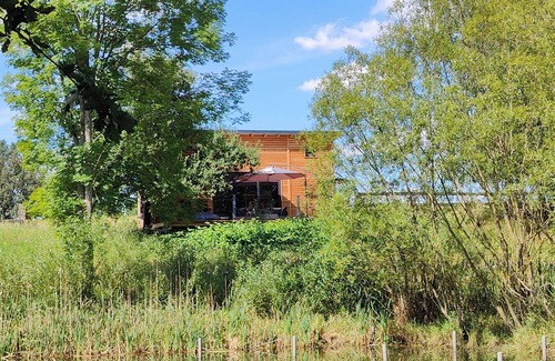 Buhlau Cottage | TinyHousebeiDresden unser größtes winziges Häuschen für bis zu 7 Personen, Kaminofen, große Terrasse - Nähe Sächsische Schweiz