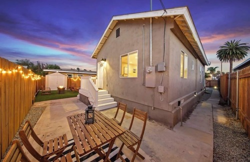 Stockton House | Trendy San Diego Bungalow - Private Backyard with Firepit