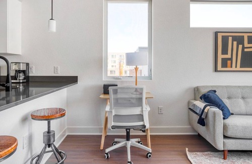 West Colfax Apartment | Trendy Sloan's Lake 1BR w/ Gym, W/D & Roof Deck, near Park, by Blueground