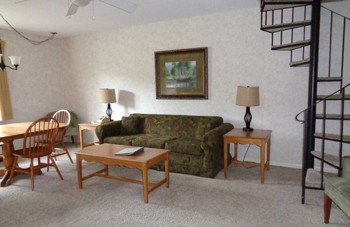 Beech Mountain Hotel | Two Level Condo Spiral Staircase, Fall in Love with Beech!