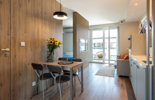 City Centre Apartment | Unique Studio with 2 balconies - city view.