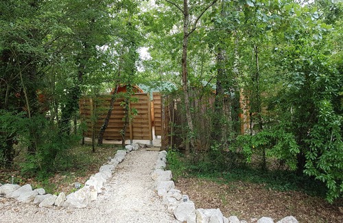 Monclar-de-Quercy Cabin | Unusual accommodation: Barrel with bathroom, terrace and private Nordic bath