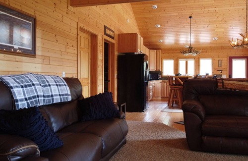 Minong Ski Chalet | Up north Lake Cabin with 2 King beds on 9 acres