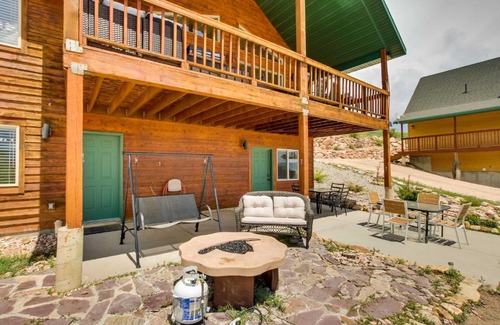 Fish Haven House | Updated Cabin with Views about 1 Mi to Bear Lake!