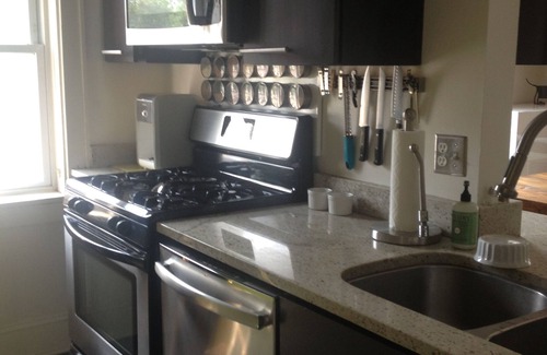 Uptown Condo | Uptown Brownstone With Private Laundry and Parking