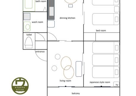 Utazu-cho Apartment | utasto olive 1F