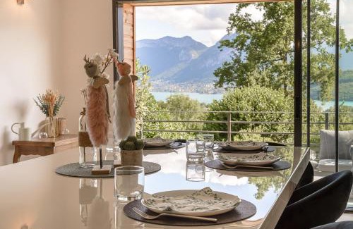 Saint-Jorioz Villa | Villa Panoramiqua - Vue 180 sur le Lac d'Annecy et les montagnes
