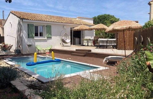 Perols House | Villa tt comfort exceptional view pinewood clim swimming pool near beach/montpellier