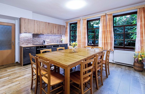 Mlade Buky Villa | Villa with an covered pool, park, and playground