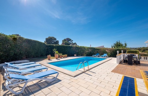 Es Canutells House | Villa with pool next to the beach in Es Canutells, Minorca