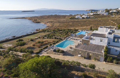 Paros Villa | Villa With Swimming Pool In Front Of Almost Private Beach