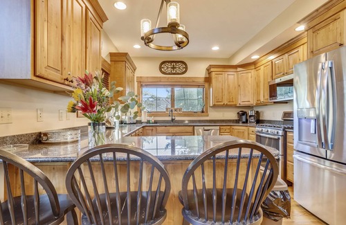 McHenry House | Walk to Wisp! Lakefront home with fire pit and dock!