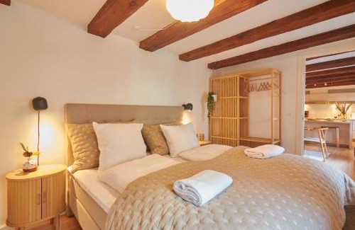 Copenhagen City Centre Apartment | Warm 3BR Loft with Exposed Beams