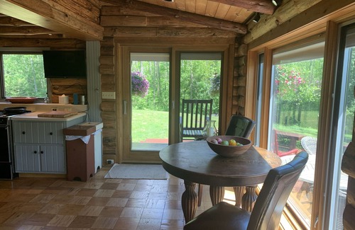West Stockbridge House | Water front log cabin next to Tanglewood