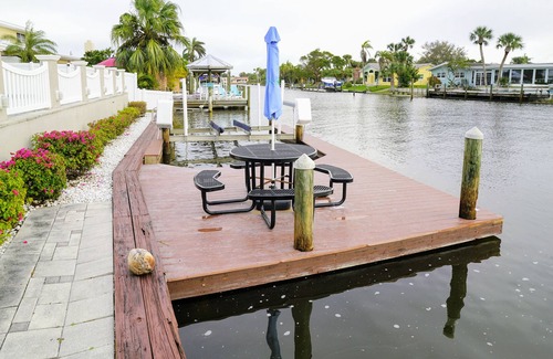 Cocoa Isles House | Waterfront gem with pool, boat lift & outdoor living - near beach - dog-friendly