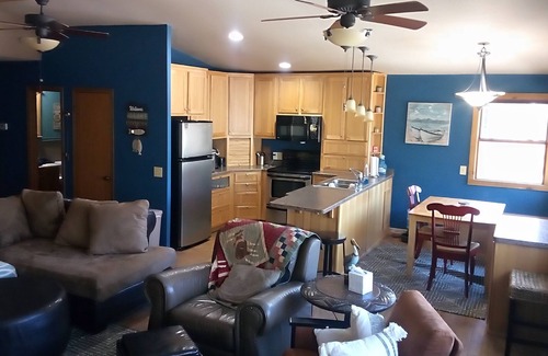 Camdenton Cabin | Waterfront lake home, dock, quiet swim cove next to The Cave Restaurant + many