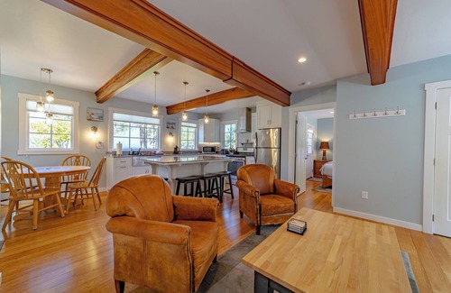 Trinidad Cabin | Wild ocean views, wrap-a-round deck, hot tub, expansive grounds with shared picnic tables