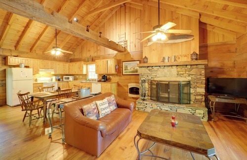 Vein Mountain Cabin | Winter Hiking + Hot Tub Soaks! Marion Mtn Cabin