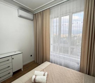 Almaty Apartment | with a view of the mountains in the very center of the city near Arbat