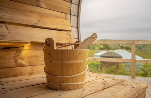 Hawes Cabin | With views across Wether Fell, waking up in Goldfinch Yurt is like no other