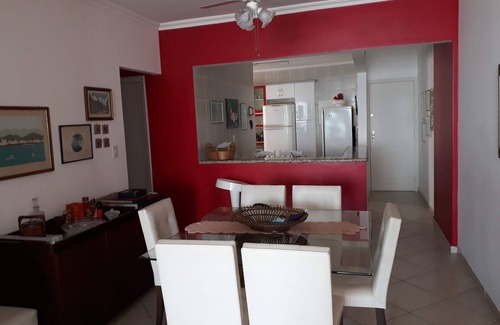 Canto do Forte Apartment | Wonderful Apt with Gourmet Balcony Facing the Beach and Sea Views