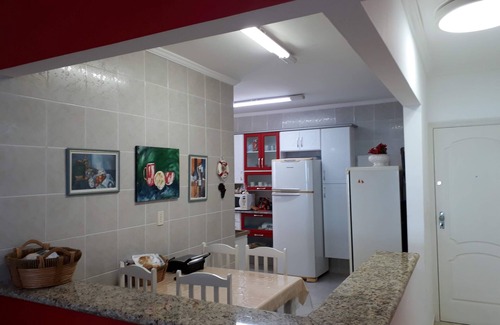 Canto do Forte Apartment | Wonderful Apt with Gourmet Balcony Facing the Beach and Sea Views